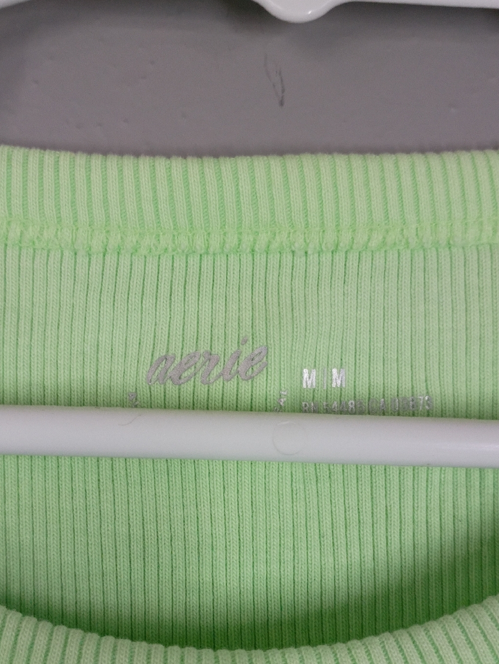 Aerie Bundle Of Ribbed Cropped Tank Top - Lime Green, Pink And Blue Size Medium - Picture 2 of 12